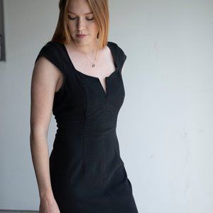 NWT Free People denim stretch LBD